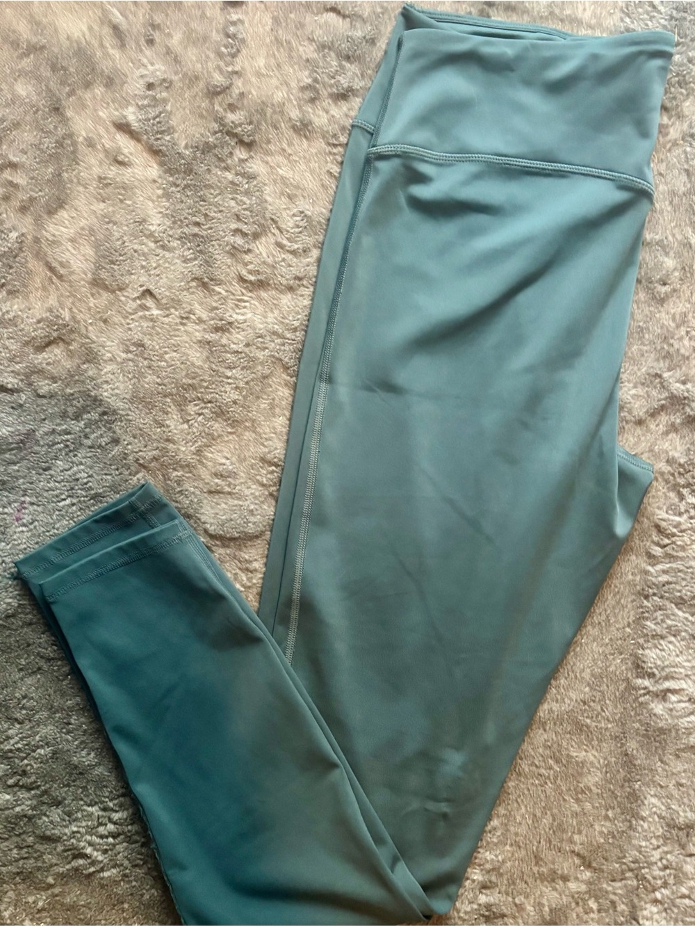 Fabletics High-Waisted Teal Ankle Leggings
